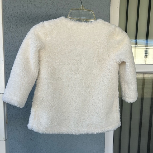 H&M Toddler Teddy Fuzzy Front Snaps Pockets Jacket Size 3T - Picture 2 of 6